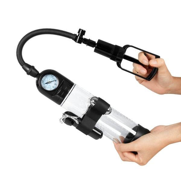 Pompka-Powerpump MASTER Vibrating - Black&Clear zdjęcie 3