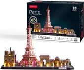 puzzle 3d city line paryż l525h 5256