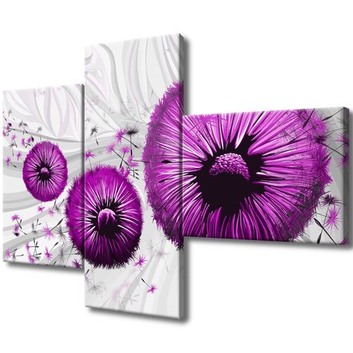 Obraz Płótno 100X70 Fioletowe Dmuchawce 2 na Arena.pl