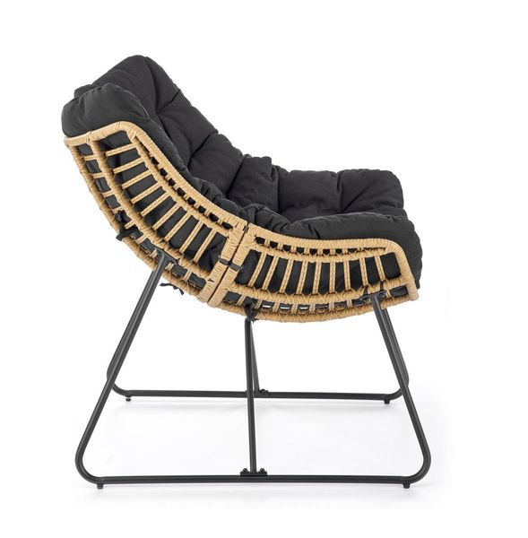 Fotel Vasari rattan na płozach zdjęcie 5