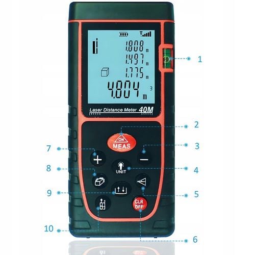 DALMIERZ LASEROWY MIERNIK ODLEGŁOŚCI CYFROWY HT-40 na Arena.pl