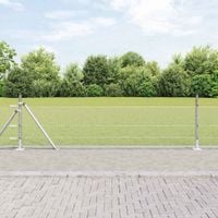 Słupek ogrodzeniowy. Srebrny 50 x 0,4 m (siatka 13 mm) Stal