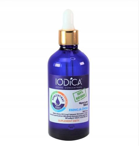 IODICA JOD Koncentrat Jodu Jod Naturalny Minerały 100 ml szklana butelka na Arena.pl