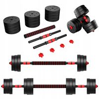 Zestaw Hantli Bitumicznych Hantle Regulowane Sztanga Athler Lion 2.0