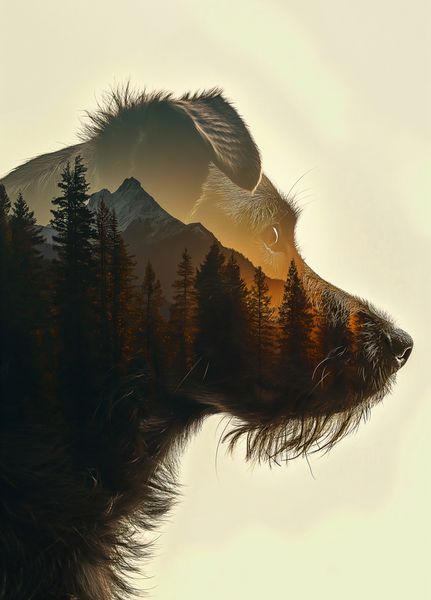 Plakat 39,5x55cm Psi Duch Lasu zdjęcie 1