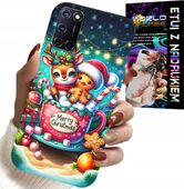 ETUI DO OPPO A52 - RENIFER Z PIERNIKIEM MERRY CHRISTMAS
