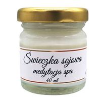 Świeczka Sojowa Medytacja Spa 40 ml Ręcznie Robiona w Słoiczku