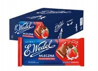 Czekolada Wedel Mleczna Z Nadzieniem Truskawkowym 100 g 20 SZTUK