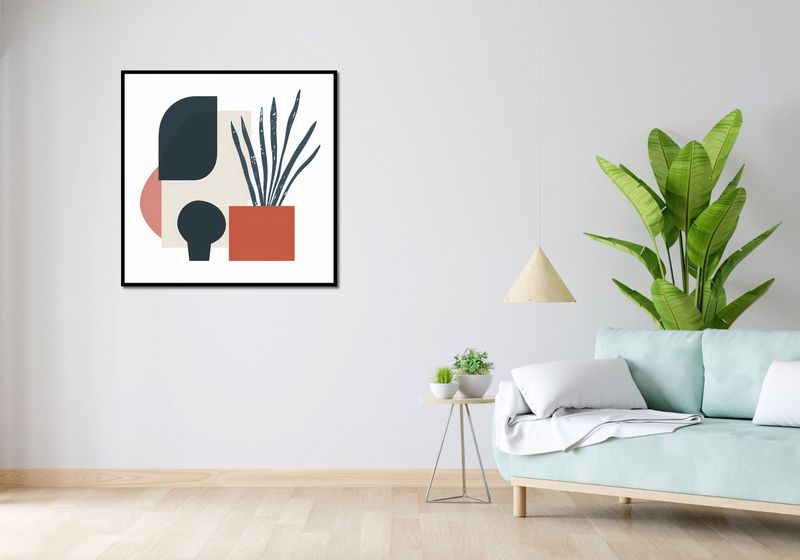 Plakat 90x90cm Zamknięte Myśli zdjęcie 4