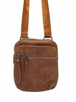 Herisson - męska torba na ramię listonoszka saszetka brązowy H2023-151