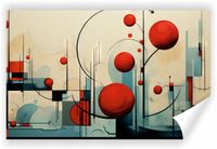 Fototapeta PREMIUM STRUKTURA ZMYWALANA abstrakcyjna geometryczna tapeta