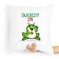 Poduszka Prezent Dla Syna Syneczka Żajebisty Syn Z Nadrukiem Ze Zdjęciem