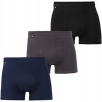 Bokserki Męskie Bawełniane Gładkie KLASYCZNE KOLOROWE MORAJ ZESTAW 3SZT 2XL