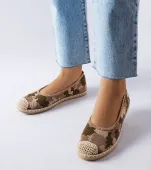 Zielone wsuwane espadryle Benedum 38