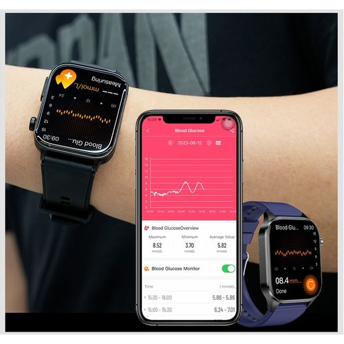 SMARTWATCH ZEGAREK DAMSKI EKG GLUKOZA CIŚNIENIE TEMPERATURA ROZMOWY MENU PL na Arena.pl