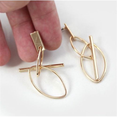 kolczyki modułowe łezki złote na Arena.pl