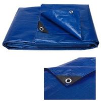 Plandeka 3 m x 2 m MINOWA brezent oczkowana niebieska fra