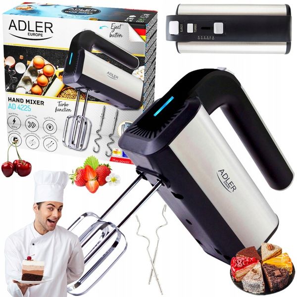 MIKSER RĘCZNY ROBOT KUCHENNY TURBO 800W 5 BIEGÓW zdjęcie 1