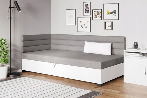 Tapczan pojedynczy łóżko z materacem Katrina 90 cm na Arena.pl