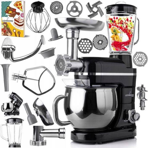 ROBOT KUCHENNY PLANETARNY MIKSER MASZYNKA DO MIĘSA BLENDER 3xSita DUŻA MISA zdjęcie 1