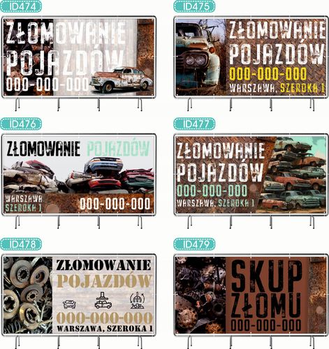 BANER REKLAMOWY 130x80cm oczkowany projekt w cenie DREWNO KOMINKOWE na Arena.pl