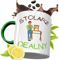 Kubek Zielony Dla Stolarza Na Urodziny Prezent Z Nadrukiem Ze Zdjęciem