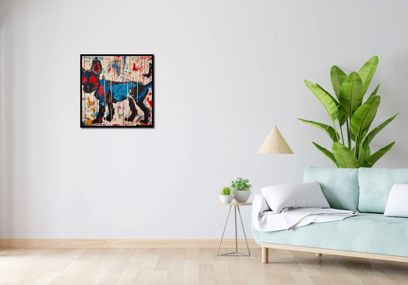 Plakat 60x60cm Miejski Pies zdjęcie 4