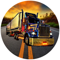 Opłatek na tort Urodziny Tir Scania Volvo Mercedes DAF Ciągnik Siodłowy