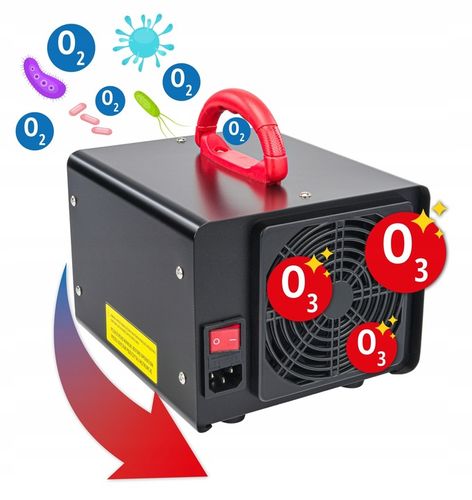 Generator OZONU Mocny 60 000 MG/H Ozonator Oczyszczacz + TIMER Czasomierz na Arena.pl