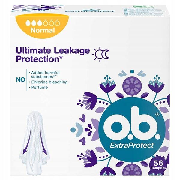 o.b. Extra Protect Normal tampony 56 sztuki zdjęcie 2