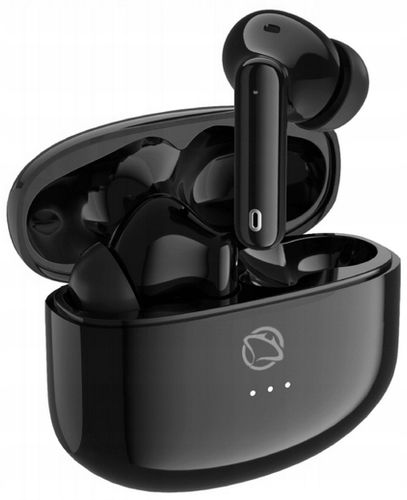 CZARNE Słuchawki Dokanałowe Bezprzewodowe MANTA Rytmo Bluetooth 5.3 na Arena.pl