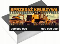 Wizytówki firmowe 200 szt WIELE WZORÓW do wyboru SPRZEDAŻ KRUSZYWA