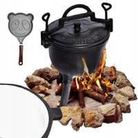 KOCIOŁEK emaliowany garnek myśliwski 4l na ognisko