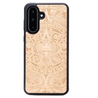 Drewniane Etui Bewood do Samsung Galaxy A36 5G KALENDARZ AZTECKI ANIEGRE