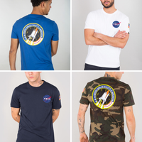 Alpha Industries T-shirt SPACE SHUTTLE 176507 XXL, NASA blue
