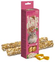 Kolby z dmuchanym ryżem i orzechami dla małych zwierząt - Little One 2szt