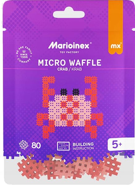 Marioinex KRAB Micro Waffle 80 elementów - mikro puzzle zdjęcie 1