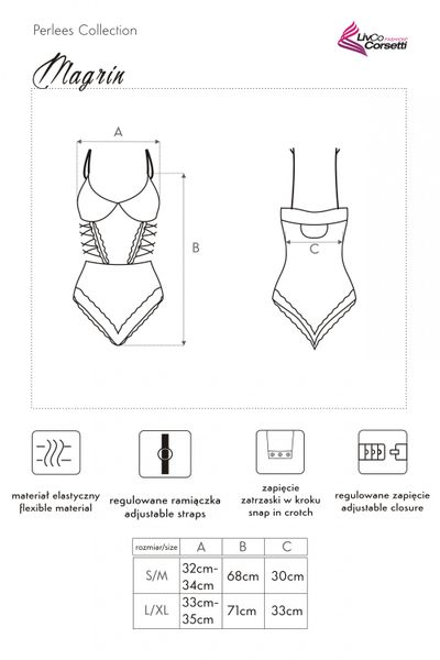 Body Magrin Perlees Collection rozmiar - S/M zdjęcie 5