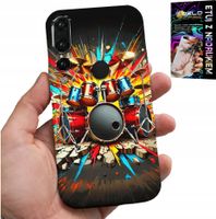 ETUI DO HUAWEI P20 PRO - ROCK PERKUSJA BĘBNY ROCK & ROLL + FOLIA