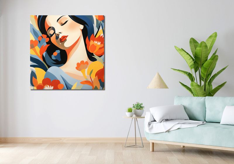 Obraz 100x100cm Urok Wewnętrzny zdjęcie 2