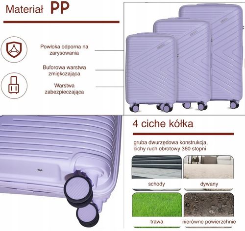 WALIZKA M MAŁA "20" PODRĘCZNA KABINOWA PP NA KÓŁKACH TWARDA BLOOM 6 KOLORÓW na Arena.pl