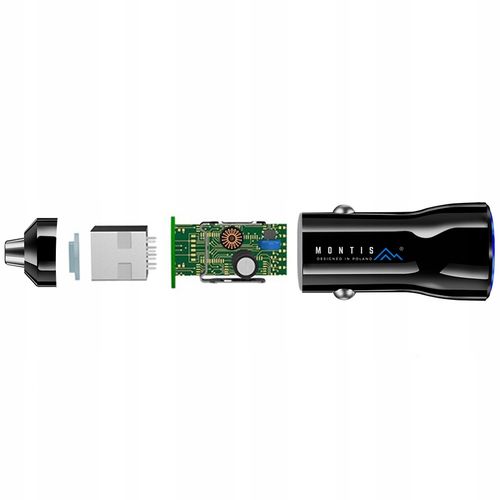 ładowarka samochodowa , usb typ c montis 3000 ma na Arena.pl