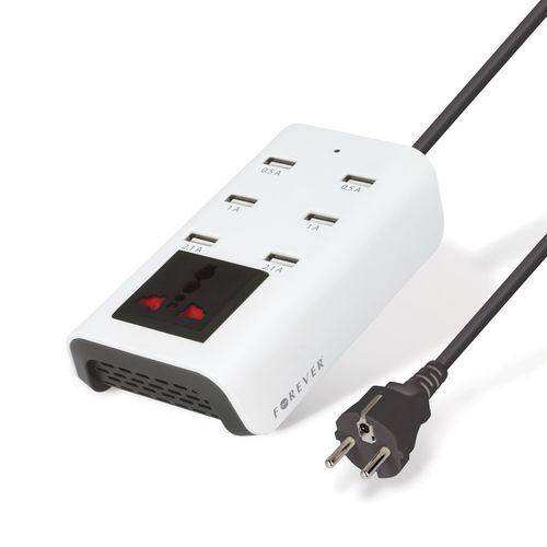 ŁADOWARKA SIECIOWA FOREVER 6xUSB + ADAPTER na Arena.pl