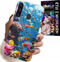 ETUI DO SAMSUNG GALAXY A21 - RAFA KOLOROWE RYBKI PODWODNY ŚWIAT RYBEK
