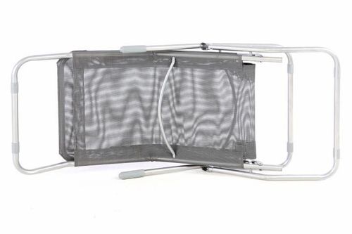 Regulowany leżak ogrodowy - szare na Arena.pl