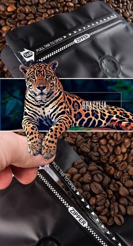 Kawa Mielona Świeżo Palona 100% Arabica Brazylia 500G Eight Cafe na Arena.pl