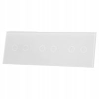 PANEL SZKLANY 2+2+2 (3 PUSZKI) - BIAŁY LIVOLO