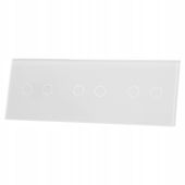 PANEL SZKLANY 2+2+2 (3 PUSZKI) - BIAŁY LIVOLO