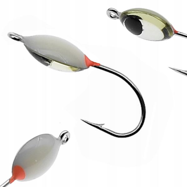 Mormyszka Wolframowa fosforowa Podlodowa z oczkiem zdjęcie 6