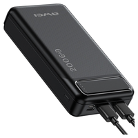 awei powerbank p6k 20000mahczarny/black 2xusb/pd/micro-usb